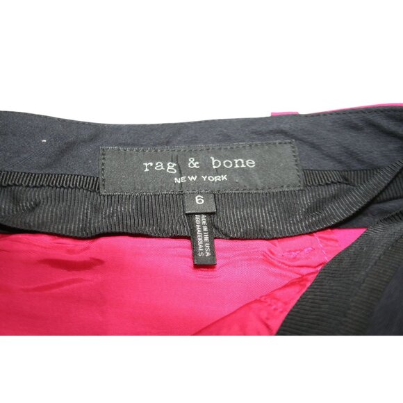 Rag & Bone Womens Size 6 Wool Blend Straight Slim Leg Pants Pink Fuchsia Luxury - Picture 3 of 6